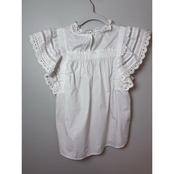 Sea Rylee Crochet Trim Top, White Womens Size XS NWT $275 - Picture 12 of 13